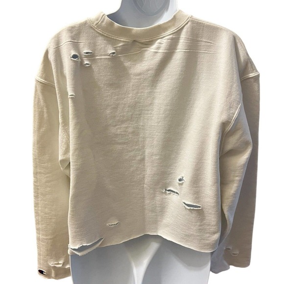 Champion MAMA Retro Rainbow Upcycled Reworked Cropped Sweatshirt - Size Medium - Picture 9 of 12